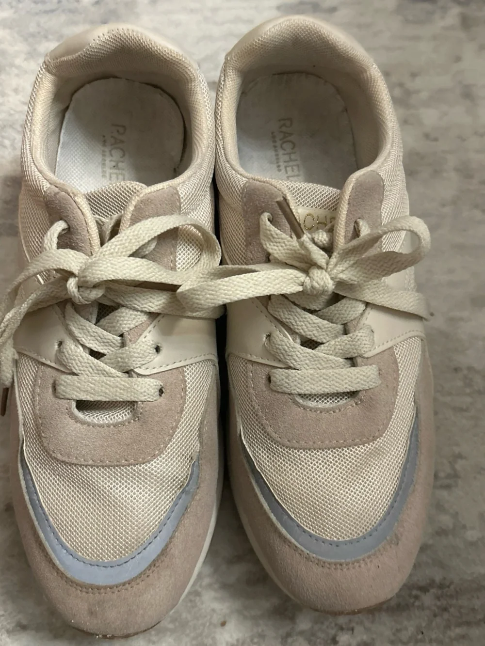 Rachel Zoe Beige and Light Gray Women's Casual Sneakers
